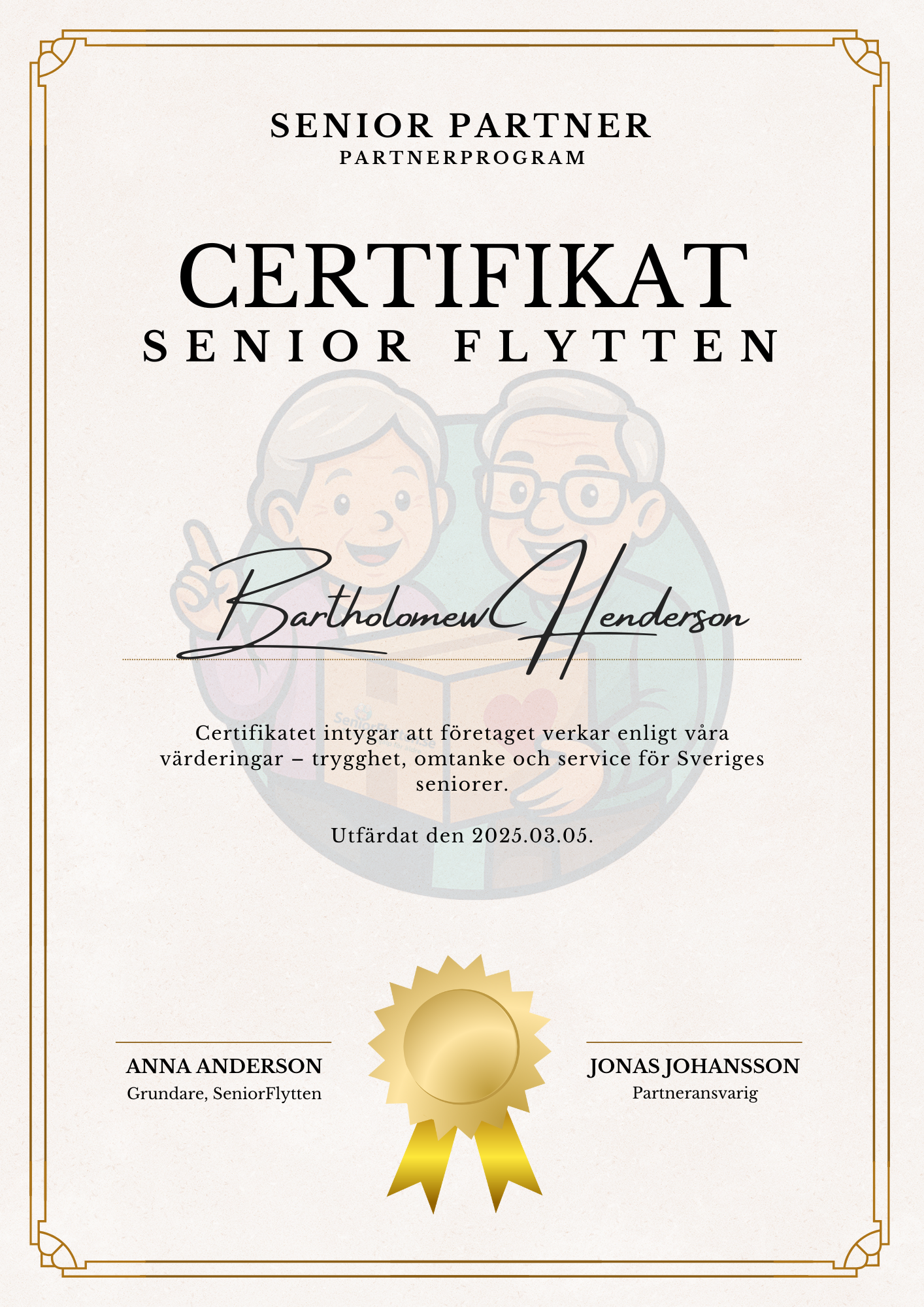 Certificate Återvinning med skräpbilen